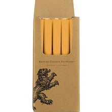 Load image into Gallery viewer, Saffron Eco Dinner Candles, 25 per pack Candles &amp; Matches British Colour Standard 
