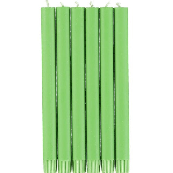 Grass Green Eco Dinner Candles, 25 per pack Candles & Matches British Colour Standard 