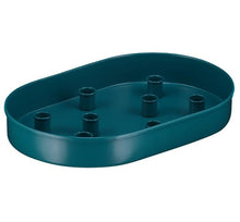 Load image into Gallery viewer, Oval Metal Candle Platter CANDLES &amp; HOME FRAGRANCES, shipping time:In Stock British Colour Standard Petrol Blue 

