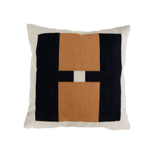 Load image into Gallery viewer, BARCELONA COLORBLOCK PILLOW - BLACK Pillow Leah Singh 
