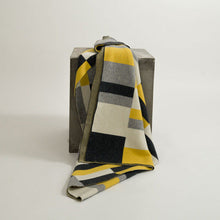 Load image into Gallery viewer, Bauhaus Chartreuse, Pumice, Charcoal &amp; White Hangai Mountain Textiles 
