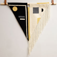 Load image into Gallery viewer, BLACK+WHITE FRINGE TAPESTRY Tapestry Leah Singh 
