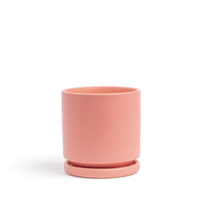 Load image into Gallery viewer, 10.25&quot; Cylinder Pot with Water Saucer INDOOR PLANTERS Momma Pots Bubblegum 
