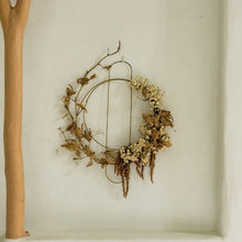 Load image into Gallery viewer, Modern Brass Wreath - Circle Wreath &amp; Floral Frames Campfire Pottery 
