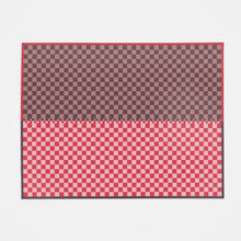 Load image into Gallery viewer, Split Check Floor Cloth AREA RUGS Studio Teppi Cherry Cola 5x7 
