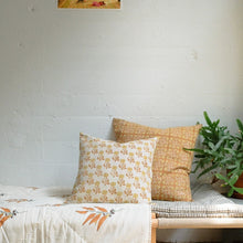 Load image into Gallery viewer, Zoya - Hand Block-printed Linen Pillowcase (Beige) Soil to Studio 
