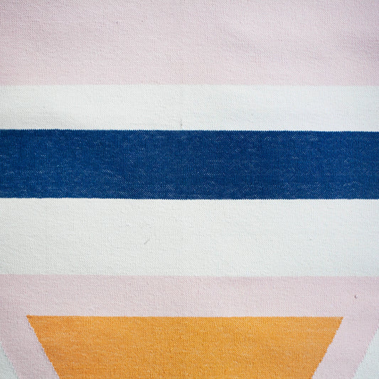 DANA NAVY RUNNER RUG Rug Leah Singh 