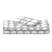 Load image into Gallery viewer, Darro Sheet Set SHEETS, DUVET COVERS, &amp; PILLOWCASES AphroChic Queen Grey 

