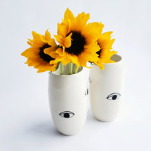 Load image into Gallery viewer, Many Eyes Vase - Black and White Demetria Chappo 
