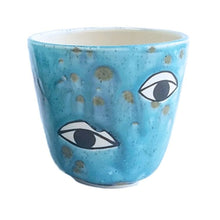 Load image into Gallery viewer, Many Eyes Cup - Turquoise Crystal Demetria Chappo 
