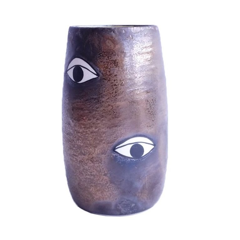 Many Eyes Vase - Gold Demetria Chappo 