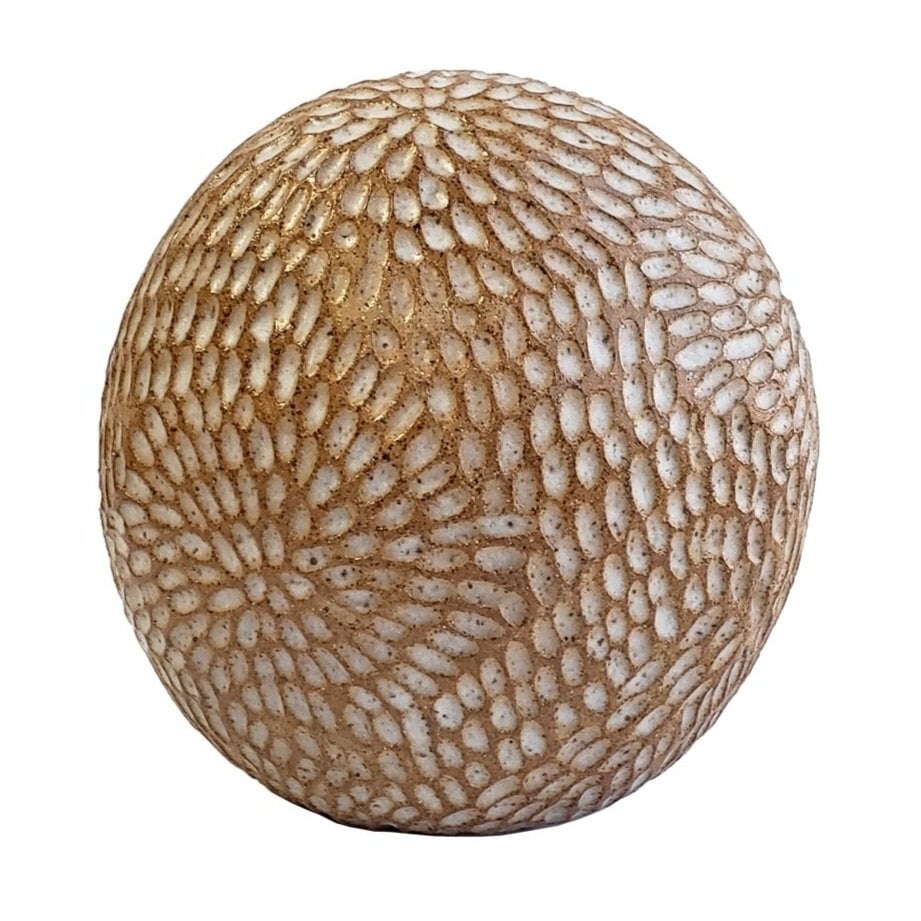 Seed Pod Sculpture Oval - White Gold Demetria Chappo 