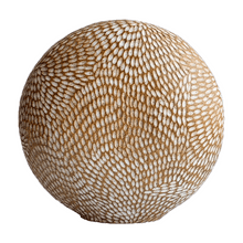 Load image into Gallery viewer, Seed Pod Sculpture Discus - White Gold Demetria Chappo 
