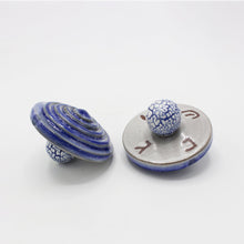 Load image into Gallery viewer, Red Stoneware Ceramic Dreidel Julia Elsas 
