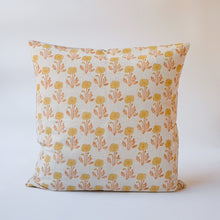 Load image into Gallery viewer, Zoya - Hand Block-printed Linen Pillowcase (Beige) Soil to Studio 
