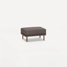 Load image into Gallery viewer, Range Ottoman OTTOMANS, POUFS, &amp; STOOLS Burrow Heather Charcoal Walnut 
