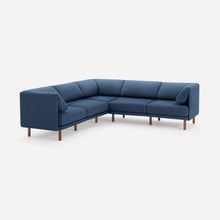 Load image into Gallery viewer, Range 5-Piece Sectional SECTIONALS Burrow Navy Blue Walnut 
