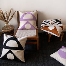 Load image into Gallery viewer, ZAZA SHAPES PILLOW - LILAC Pillow Leah Singh 

