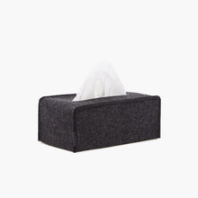 Load image into Gallery viewer, Large Merino Wool Felt Tissue Box Cover Graf Lantz Charcoal 
