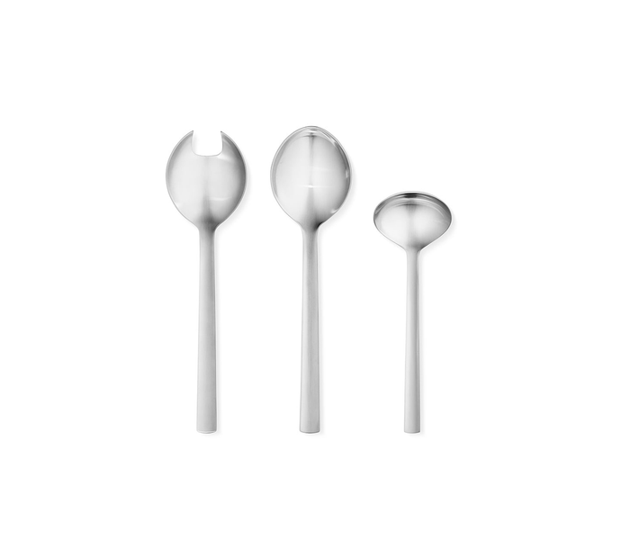 New York Hostess Set Stainless Steel Matte 3 Pcs SERVING UTENSILS Georg Jensen 