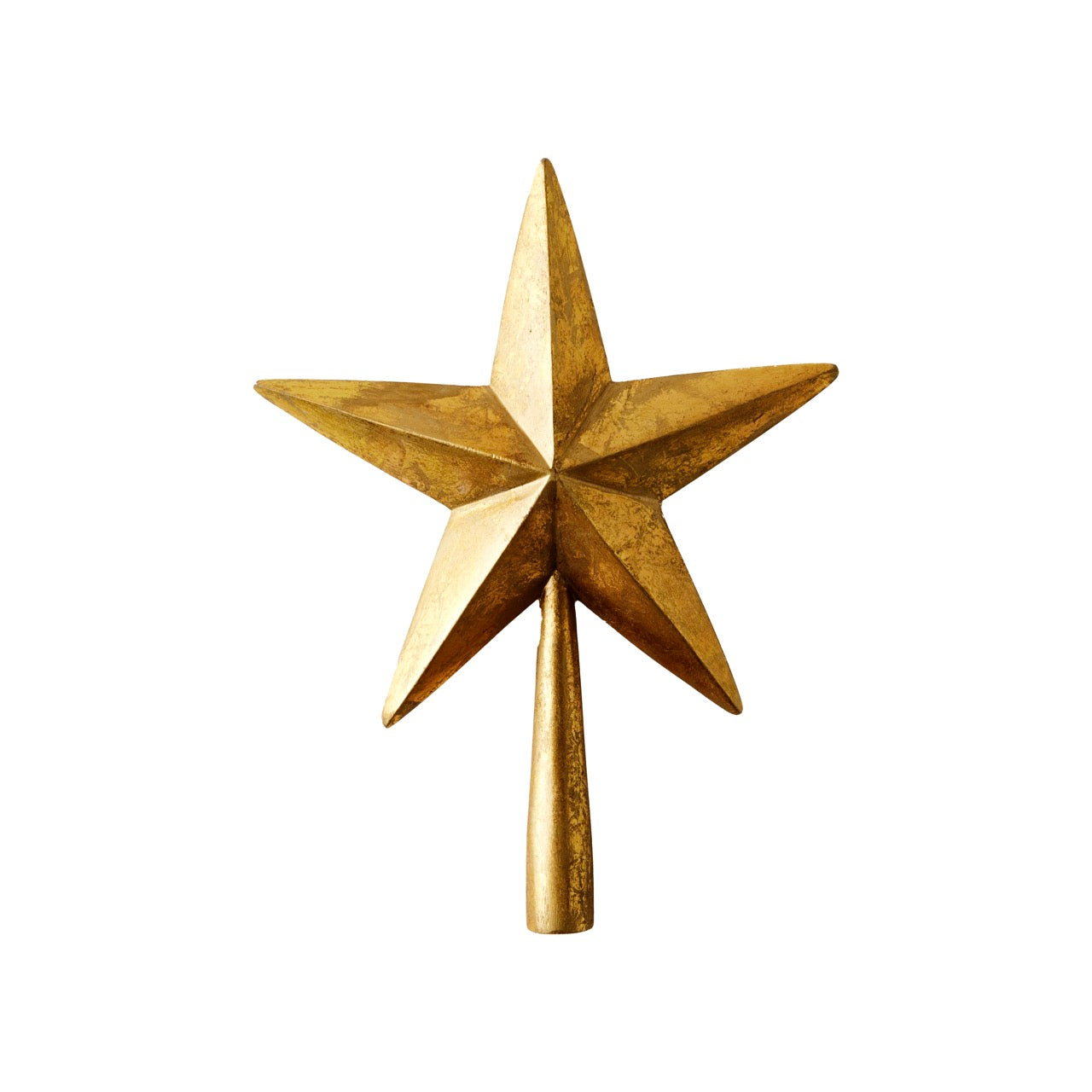 GOLD GILDED TREE TOPPER HOLIDAY Sir|Madam 