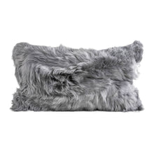 Load image into Gallery viewer, Alpaca Lumbar Pillow THROW PILLOWS Fibre by Auskin Glacier 
