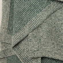 Load image into Gallery viewer, Malachite &amp; Platinum Yak Beehive Knit Throw Hangai Mountain Textiles 
