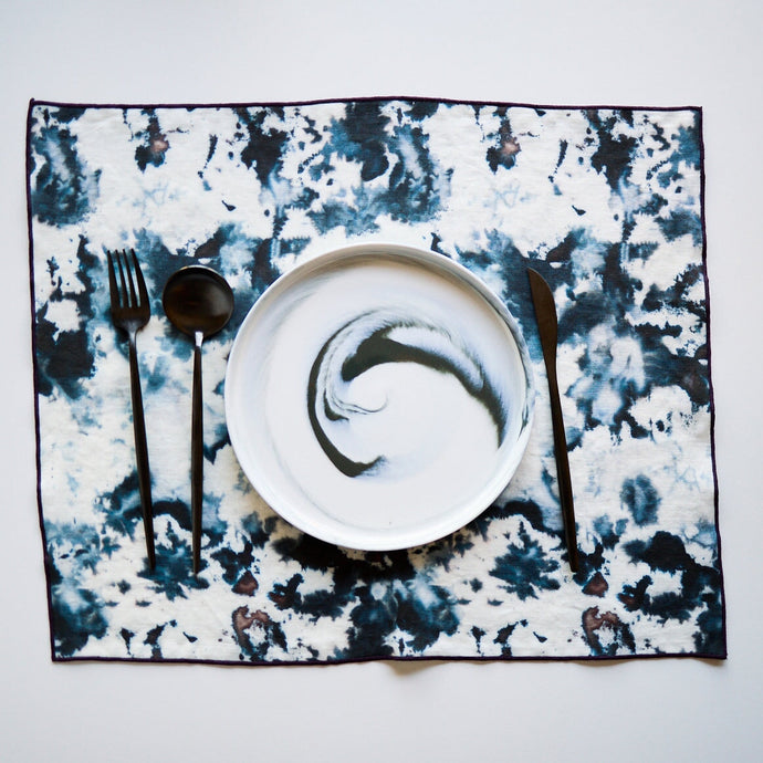 Grey Marble Placemat Placemats Goldie Home 
