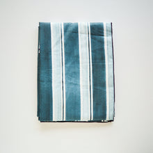 Load image into Gallery viewer, Blue/Grey Stripe Tablecloth Goldie Home 
