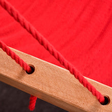 Load image into Gallery viewer, Classic Red Cotton Hammock (Wooden Bar) OUTDOOR FURNITURE Artissanos 
