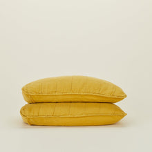 Load image into Gallery viewer, Simple Linen Quilt Sham - Set of 2 SHEETS Hawkins New York MUSTARD King 
