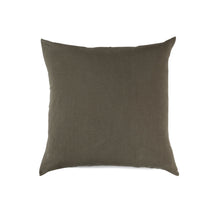 Load image into Gallery viewer, Simple Linen Pillow THROW PILLOWS Hawkins New York OLIVE 18&quot; x 18&quot; 
