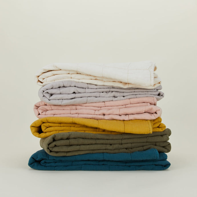 Simple Linen Quilt PILLOWS, DUVETS, & MATTRESS TOPPERS Hawkins New York 
