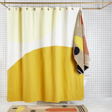 Load image into Gallery viewer, Half Moon Hesse shower curtain Quiet Town 
