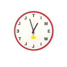 Load image into Gallery viewer, 12&quot; Analog Wall Clock Harry McNally Red 

