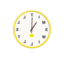 Load image into Gallery viewer, 12&quot; Analog Wall Clock Harry McNally Yellow 
