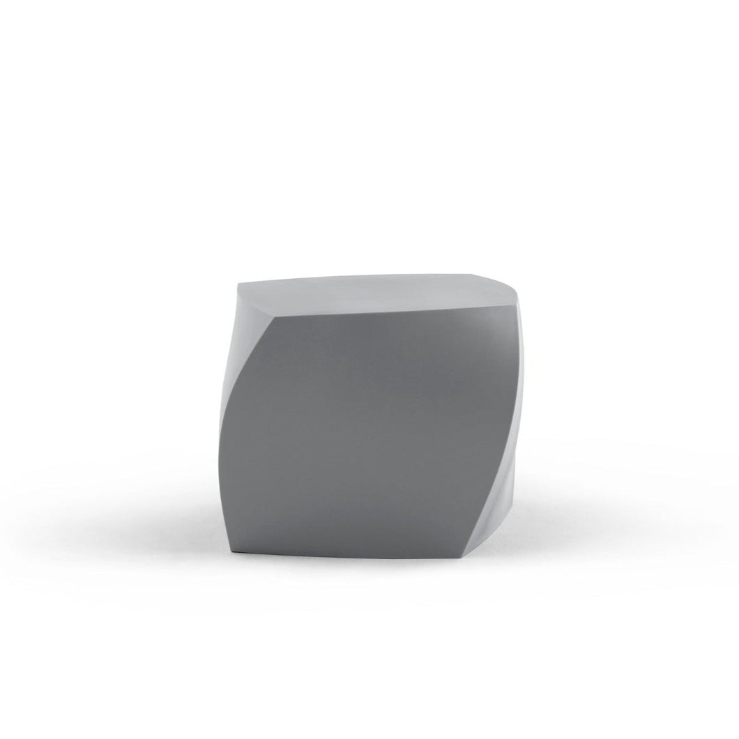 Gehry Left Twist Cube Side Tables + Stools Heller 