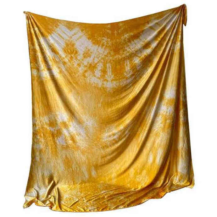 Silk Sheet in Marigold blanket Upstate 