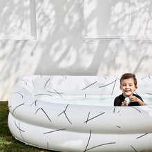 Load image into Gallery viewer, LINES WHITE INFLATABLE ARCH POOL Pool Floats &amp; Loungers &amp; Sunday 
