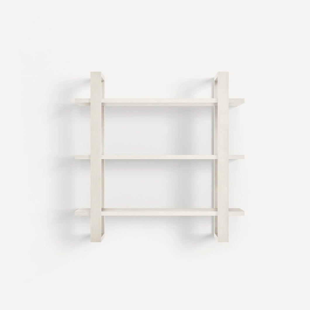 Index Wall Shelves HANGING SHELVES Burrow White 1 Shelf 