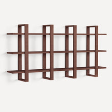 Load image into Gallery viewer, Index Wall Shelves HANGING SHELVES Burrow Walnut Set of 2 
