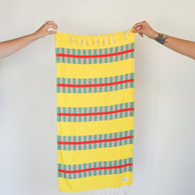 Load image into Gallery viewer, LATTICE TURKISH TOWEL / LEMON SQUEEZE interiors/textiles STATE 
