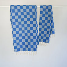 Load image into Gallery viewer, CHECK TURKISH TOWEL / LAKE interiors/textiles STATE 

