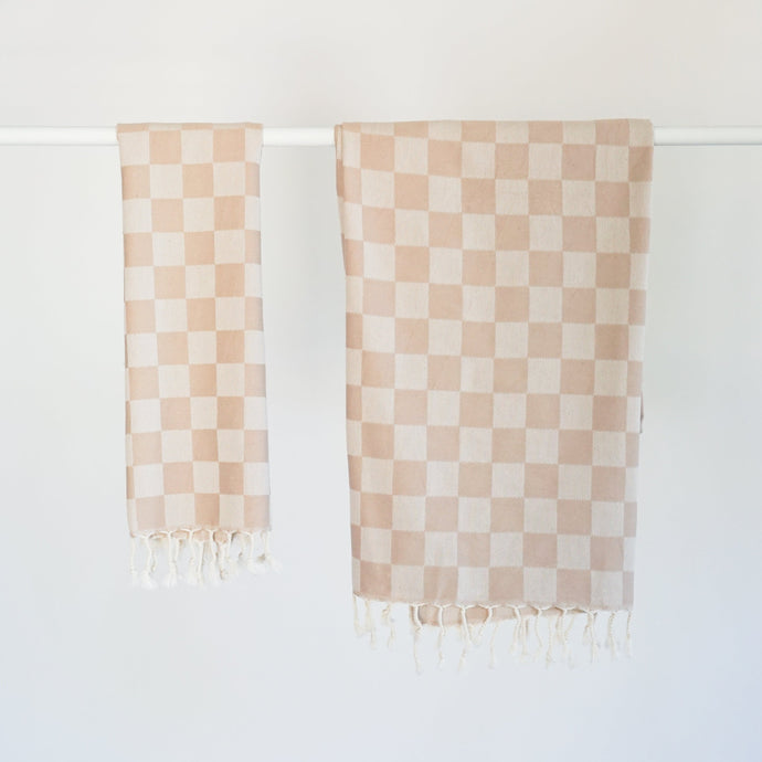 CHECK TURKISH TOWEL / OAT interiors/textiles STATE 