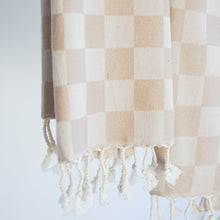 Load image into Gallery viewer, CHECK TURKISH TOWEL / OAT interiors/textiles STATE 
