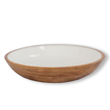 Load image into Gallery viewer, Jeanne Fitz Wood + White Collection Mango Wood Serving Bowl, Large Jeanne Fitz 
