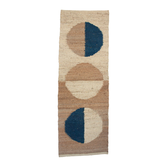 MARGEAUX MOON JUTE RUG - BLUE Rug Leah Singh 