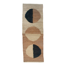 Load image into Gallery viewer, MARGEAUX MOON JUTE RUG - BLACK Rug Leah Singh 
