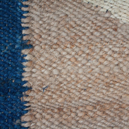 MARGEAUX MOON JUTE RUG - BLUE Rug Leah Singh 