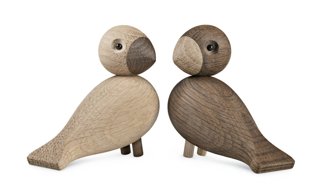 Lovebirds, Pair Kids Kay Bojesen Oak 